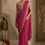 Mandira-Curtis-hot-pink-fuchsia-pre-draped-embellished-saree