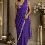 Purple-heavy-embellished-saree