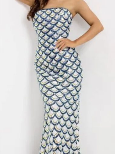 Jovani sequin embellished column dress