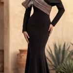 Off-The-Shoulder Bow Mermaid Gown