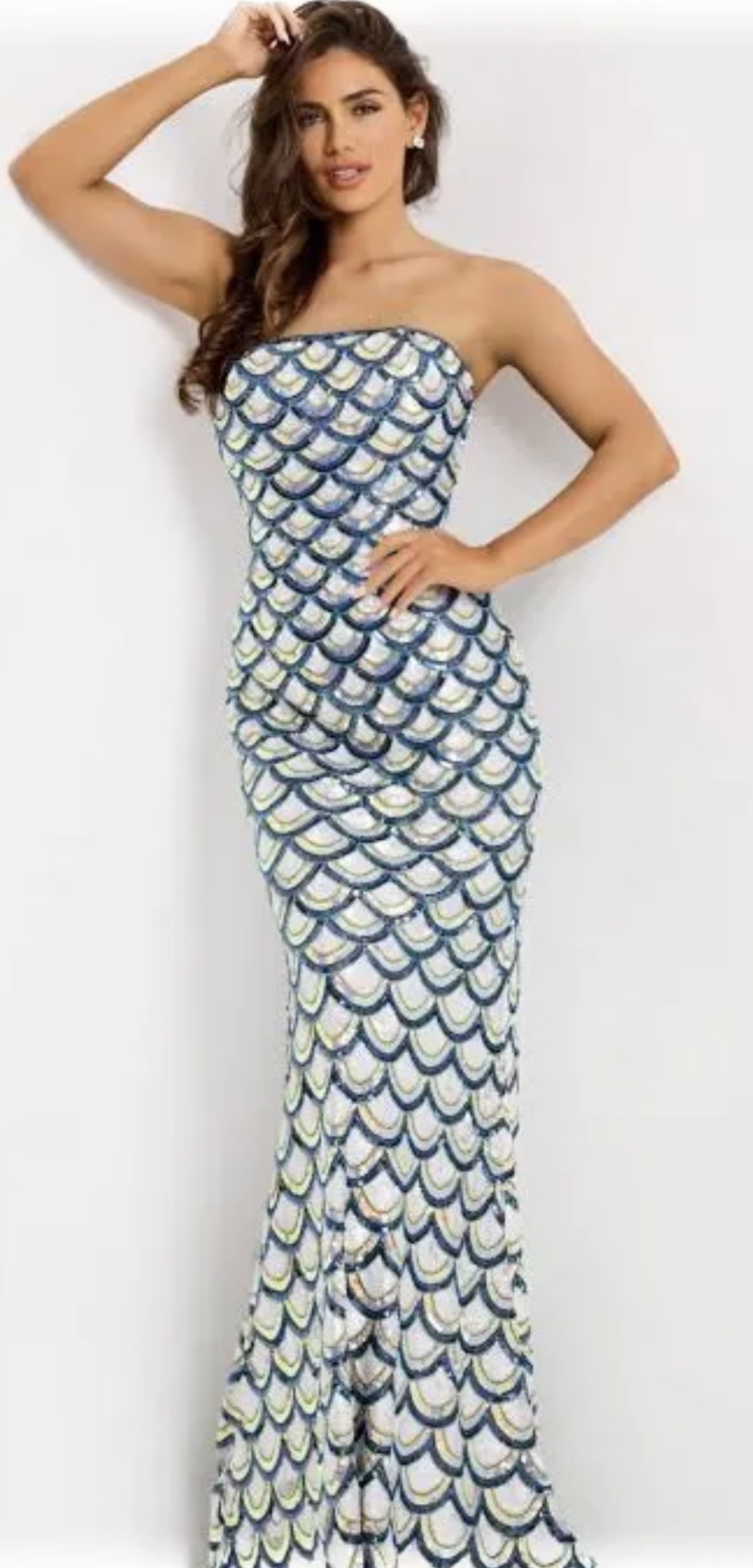 Jovani sequin embellished column dress